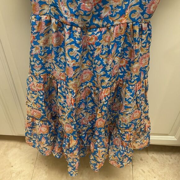 NWOT 1. STATE Anthropologie Women's Fairycore Milkmaid Short Sleeve Dress Sz M - Picture 5 of 7